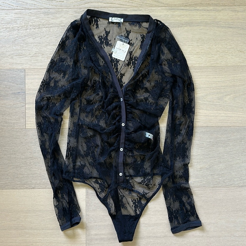 Worms free people lace bodysuit
